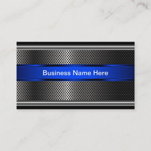 Cool Metallic look Visitekaartje (Voorkant)