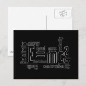 Cool Metallic Science Mass Equivalent Briefkaart (Voorkant / Achterkant)