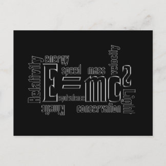 Cool Metallic Science Mass Equivalent Briefkaart