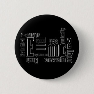 Cool Metallic Science Mass Equivalent Ronde Button 5,7 Cm