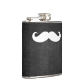 Cool Metallic Steel Kijk uit naar Funny White Must Heupfles (Rechts)