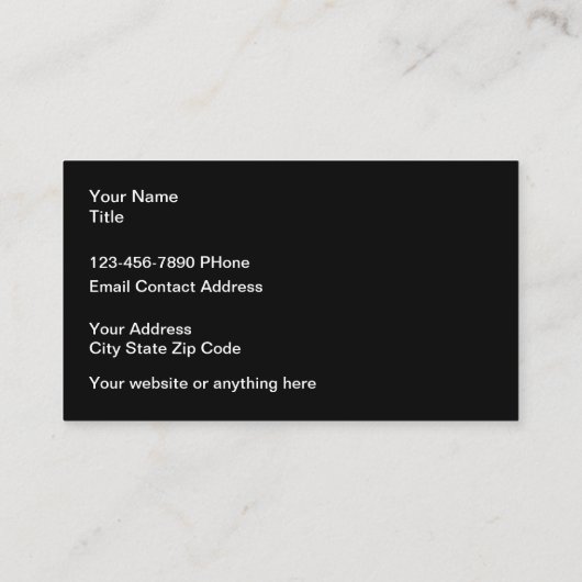 Cool Metallic Unieke Visitekaartjes (Achterkant)