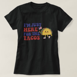Cool Mexican Tacos, 4 juli Amerikaanse vlag T-shirt