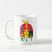 Cool Mexico City Vintage Travel Koffiemok (Links)