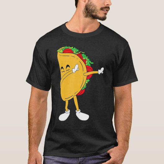 Cool Mexico Dabbing Taco Funny Mexican Food T-shirt (Voorkant)