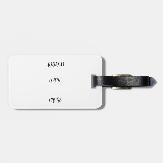 Cool Mexico Flag Design Bagagelabel (Achterkant horizontaal)