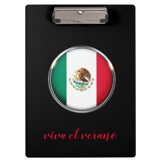 Cool Mexico Flag Design Klembord (Voorkant)