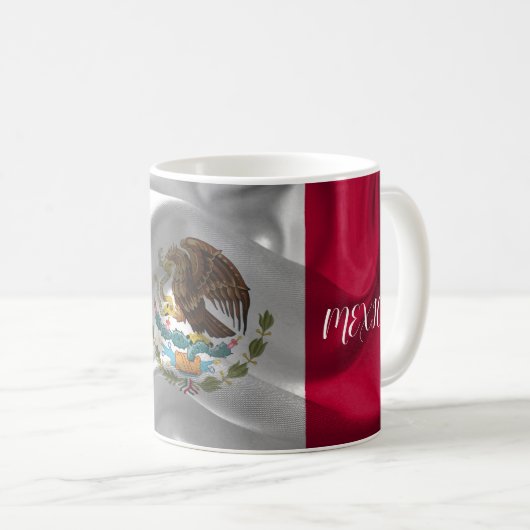 Cool Mexico Flag Design Koffiemok (Voorkant rechts)