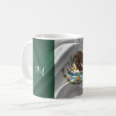 Cool Mexico Flag Design Koffiemok (Voorkant links)