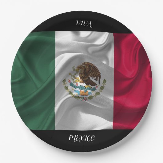 Cool Mexico Flag Design Papieren Bordje (Voorkant)
