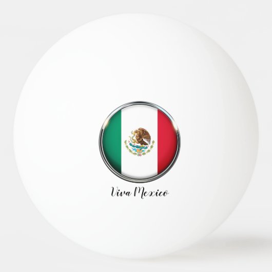 Cool Mexico Flag Design Pingpongbal (Voorkant)