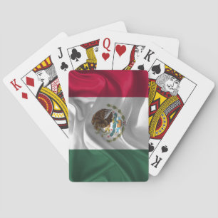 Cool Mexico Flag Design Pokerkaarten