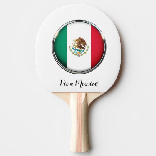 Cool Mexico Flag Design Tafeltennisbatje (Voorkant)