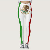 Cool Mexico Flag Mode Leggings (Voorkant)