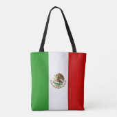 Cool Mexico Flag Mode Tote Bag (Achterkant)