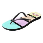 Cool Miami Beach Florida, Palm Trees Teenslippers (Schuin)