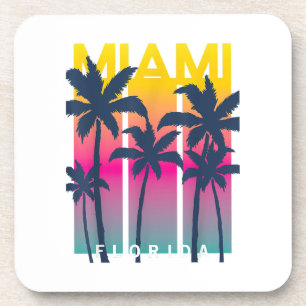 Cool Miami Florida Graphic Design T - shirts, ik h Bier Onderzetter