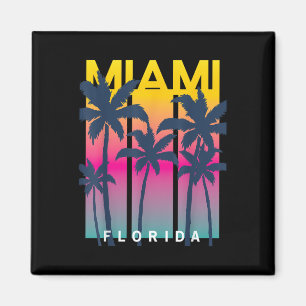 Cool Miami Florida Graphic Design T - shirts, ik h Magneet