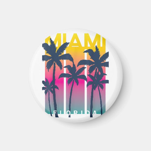 Cool Miami Florida Graphic Design T - shirts, ik h Magneet (Voorkant)