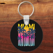 Cool Miami Florida Graphic Design T - shirts, ik h Sleutelhanger (Voorkant)