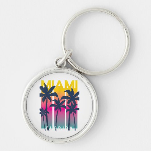 Cool Miami Florida Graphic Design T - shirts, ik h Sleutelhanger (Voorkant)