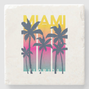 Cool Miami Florida Graphic Design T - shirts, ik h Stenen Onderzetter