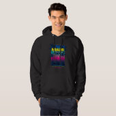 Cool Miami Florida USA Illustration  Graphic Desig Hoodie (Voorkant volledig)