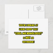 Cool Microbiologist is GEEN Oxymoron Briefkaart (Voorkant / Achterkant)