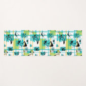 Cool mid-eeuwse modern geïnspireerd madraspatroon, yogamat (Voorkant (horizontaal))