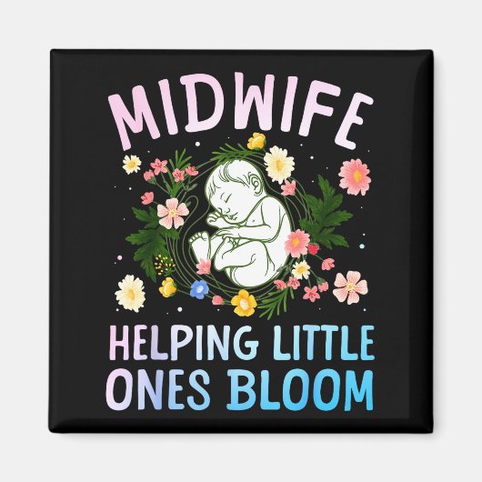 Cool Midwife Art For Women Midwifery Doula Nursing Magneet (Voorkant)