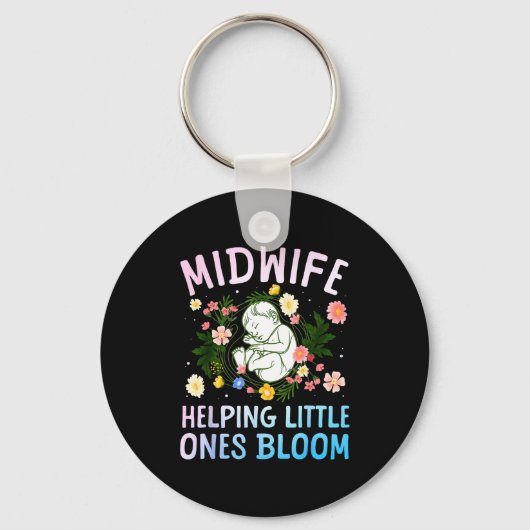 Cool Midwife Art For Women Midwifery Doula Nursing Sleutelhanger (Voorkant)