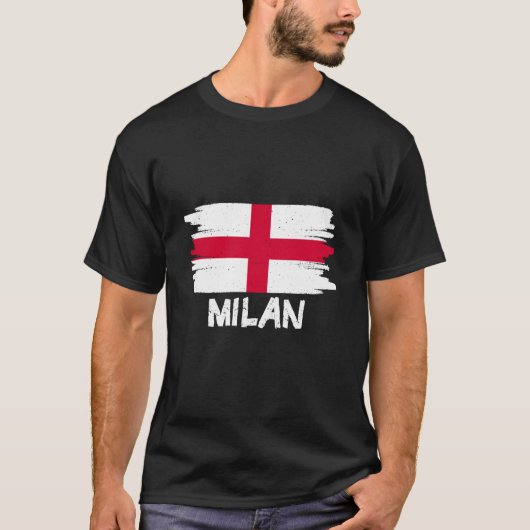 Cool Milan Vlag T-shirt (Voorkant)