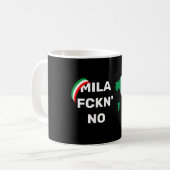Cool MILANO - Mila Fckn No. met vlag Koffiemok (Voorkant links)