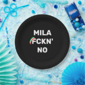 Cool MILANO - Mila Fckn No. met vlag Papieren Bordje (Feest)