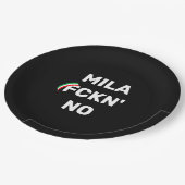 Cool MILANO - Mila Fckn No. met vlag Papieren Bordje (Gekanteld)
