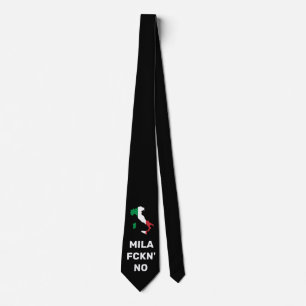 Cool MILANO - Mila Fckn No. met vlag Stropdas