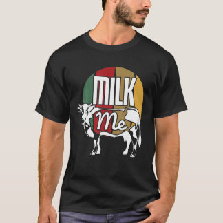 Cool  Milk Artwork Retro Koe Boerderij Breakfast T-shirt