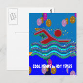 COOL MINDS in warme tijden Briefkaart (Voorkant / Achterkant)