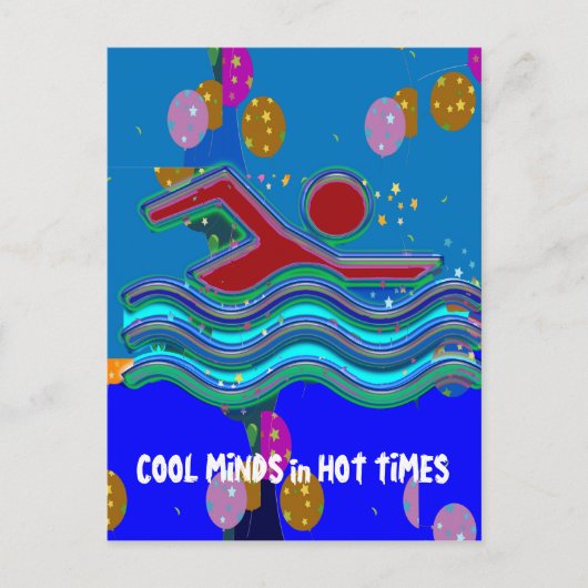 COOL MINDS in warme tijden Briefkaart (Voorkant)