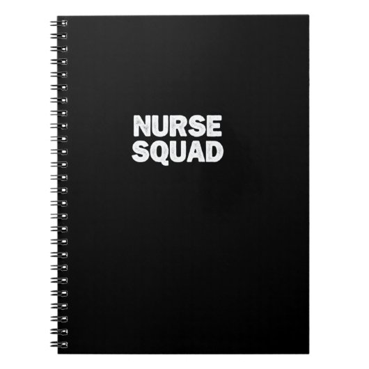 Cool Minimaal Grappige Verpleegster Team Pullover Notitieboek (Voorkant)