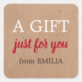 Cool Minimale drukpapierkwaliteit, alleen voor uw Vierkante Sticker (Voorkant)