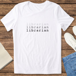 Cool Minimalist Librarian Vrouwencadeau Tri-Blend Shirt