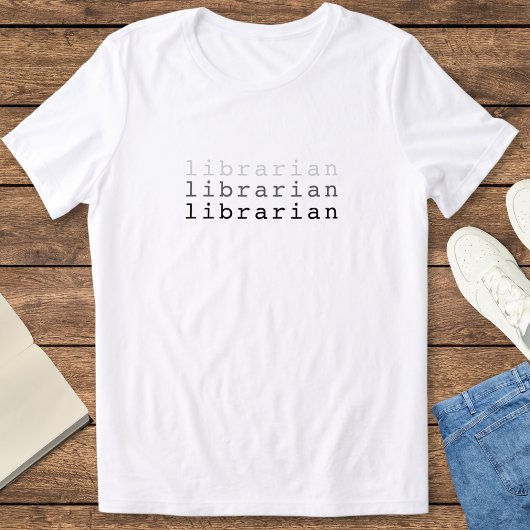 Cool Minimalist Librarian Vrouwencadeau Tri-Blend Shirt