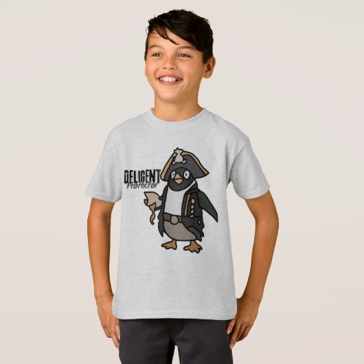 Cool Minimalist Penguin Chilling | grappig T-shirt (Voorkant volledig)