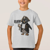 Cool Minimalist Penguin Chilling | grappig T-shirt (Voorkant)