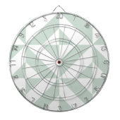 Cool Mint Geometric Deco Cube Patroon Dartbord (Voorkant)