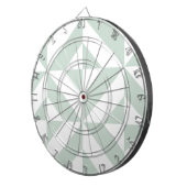Cool Mint Geometric Deco Cube Patroon Dartbord (Voorkant Rechts)
