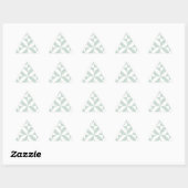 Cool Mint Geometric Deco Cube Patroon Sticker (Vel)