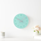 Cool Mint Green Ronde Klok (Huis)