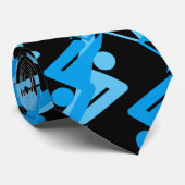 Cool Mirrored Geometric & Abstract Patroon Stropdas (Opgerold)